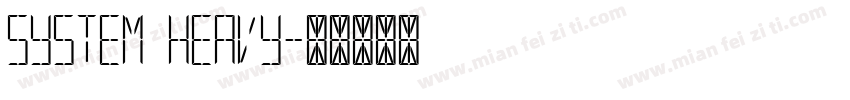 System Heavy字体转换